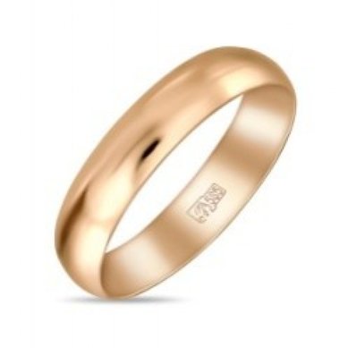 Обручальное кольцо R01-R-040-185-М12560 - Ювелирный бренд Московский ювелирный завод