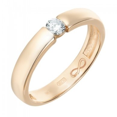 Обручальное кольцо R01-WED-00022-М12568 - Ювелирный бренд Московский ювелирный завод