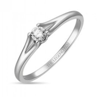 Помолвочное кольцо R01-SL06-015-G2-М12593 - Ювелирный бренд Московский ювелирный завод